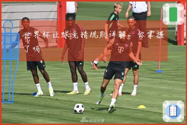 世界杯让球竞猜规则详解，你掌握了吗