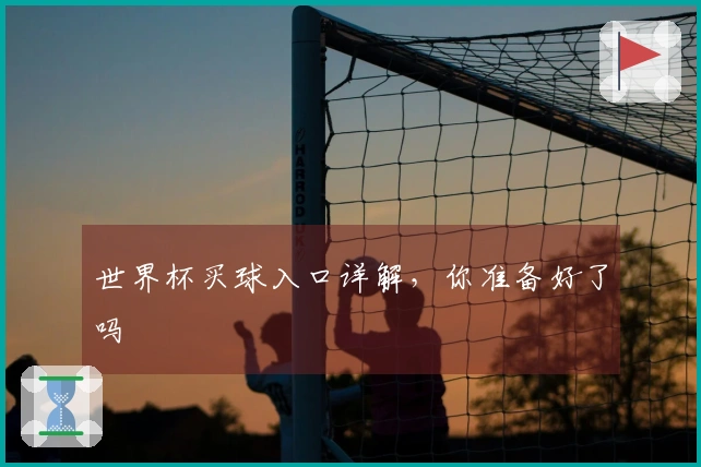 世界杯买球入口详解，你准备好了吗